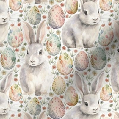 Grey Rabbit Easter Eggs