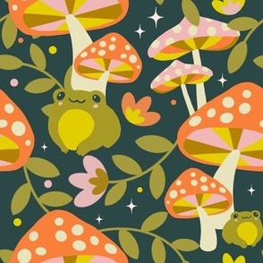 Enchanted Forest // magic mushrooms and frogs