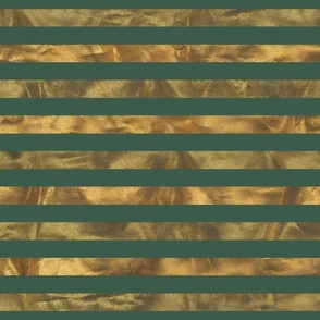 #018 Horizontal lines - sage green and gold