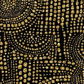 La Era - Art Nouveau Black Gold Medium Scale