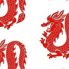 Dragons - red and white