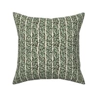 Neutral Sage and Olive Green Forest Block Print Inspired Pattern Small