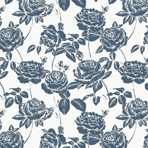 Blue twall roses