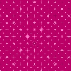 M - Pink Stars Estrella Blender - Bright Magenta Twinkle Little Star