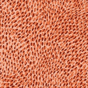 Earth animals - animal print - leopard - dots - spots - orange - brown - pink