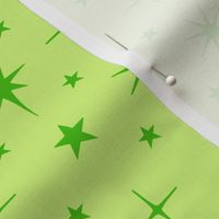 M - Pastel Green Stars Blender – Light Lime Green Twinkle Sky