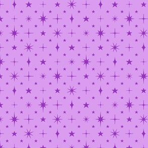 M - Pastel Lilac Stars Blender – Light Purple Twinkle Sky