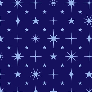 L – Navy Blue Stars Estrella Blender - Midnight Blue Twinkle Sky