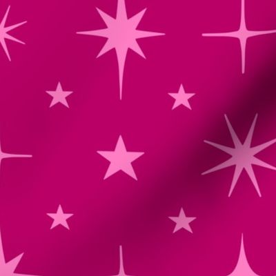 L - Pink Stars Estrella Blender - Bright Magenta Twinkle Little Star