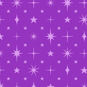 L - Purple Stars Estrella Blender – Bright Electric Violet Twinkle Sky