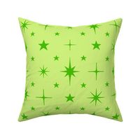 L - Pastel Green Stars Blender – Light Lime Green Twinkle Sky