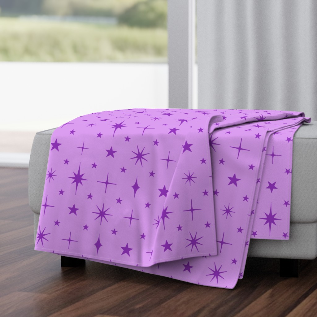 L - Pastel Lilac Stars Blender – Light Purple Twinkle Sky