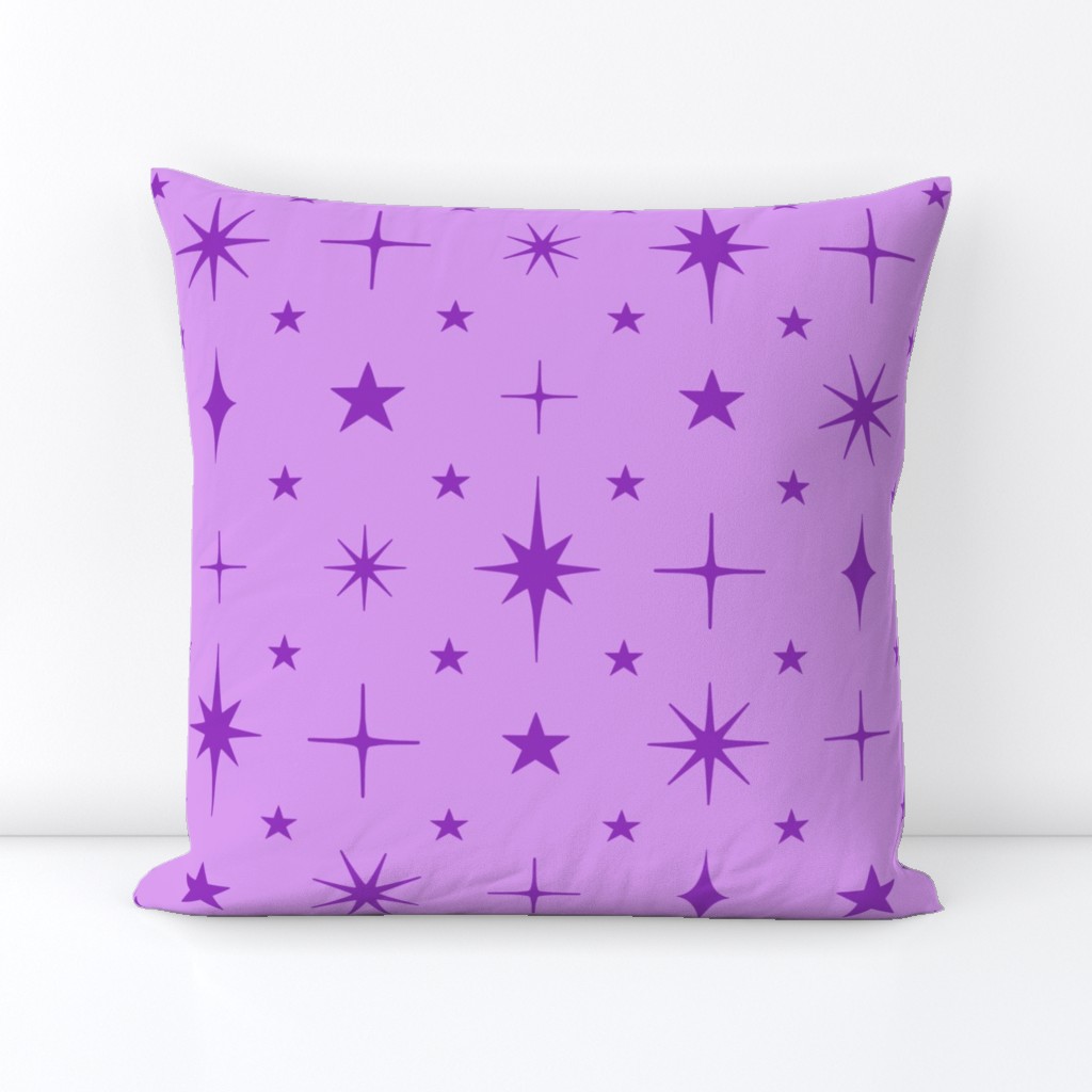 L - Pastel Lilac Stars Blender – Light Purple Twinkle Sky