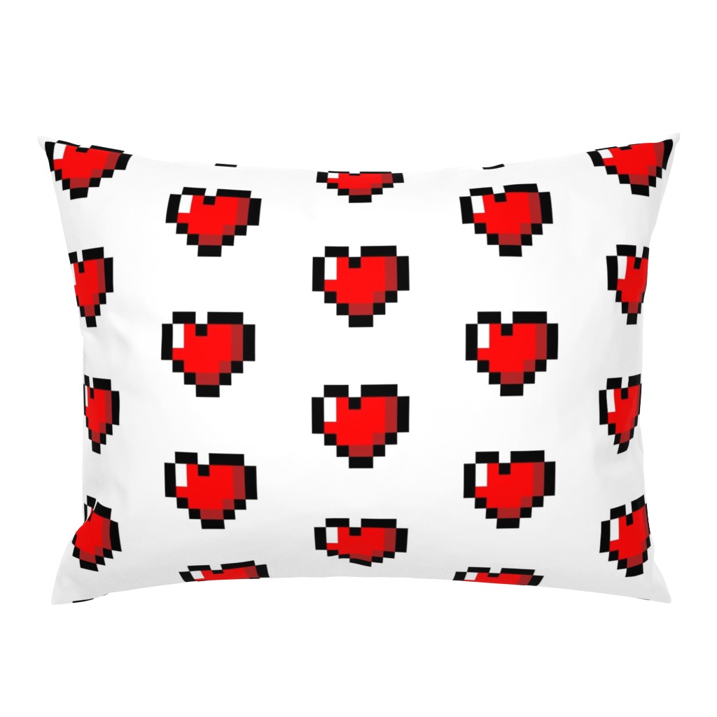   Pixel 8-Bit Heart - White
