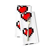   Pixel 8-Bit Heart - White