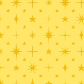 L - Pastel Yellow Stars Blender – Light Bumblebee Sunshine Twinkle Sky