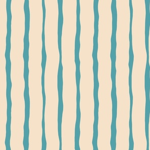 Beautiful pattern with wide vertical lines in green and beige colours