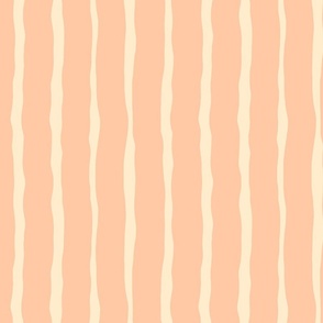 Beautiful pattern with wide vertical lines in peach and beige colours