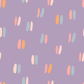 Cute seamless pattern with brush strokes in pastel colours