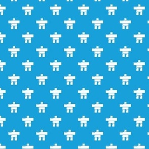 inukshuk blue pattern - Small