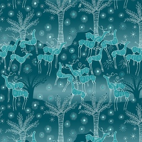 The forest with the dreamy reindeer