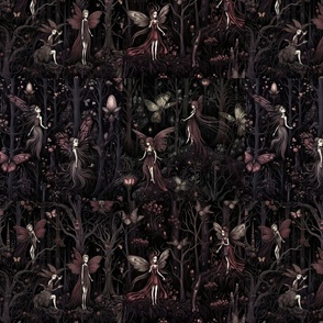 dark fairy fabric