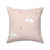 Bunny, Baby Girl Nursery (pink cloud-4)