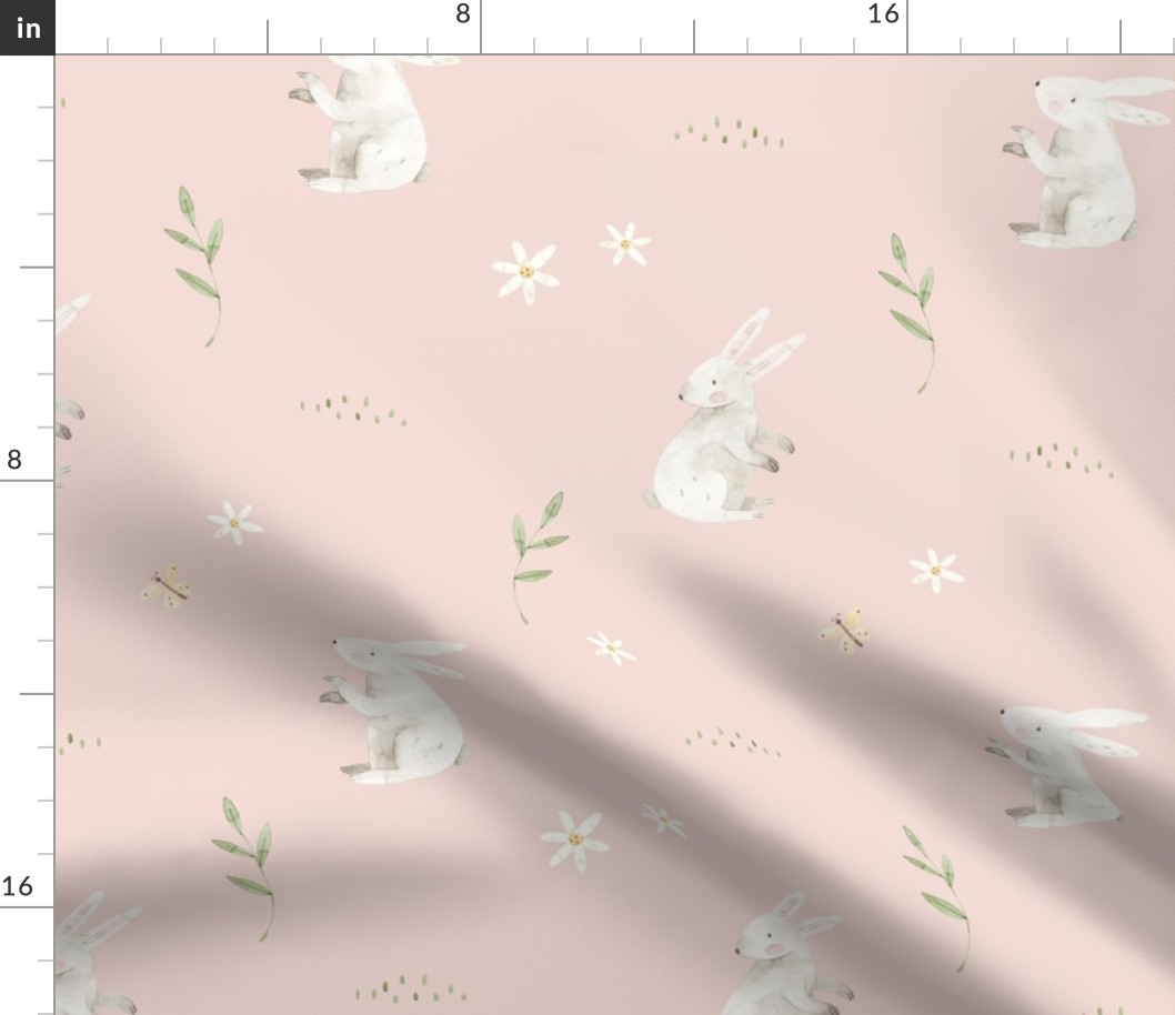 Bunny, Neutral Baby Nursery (pink cloud-5)
