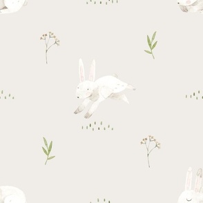 Bunny, Neutral Baby Nursery (bisque-4)