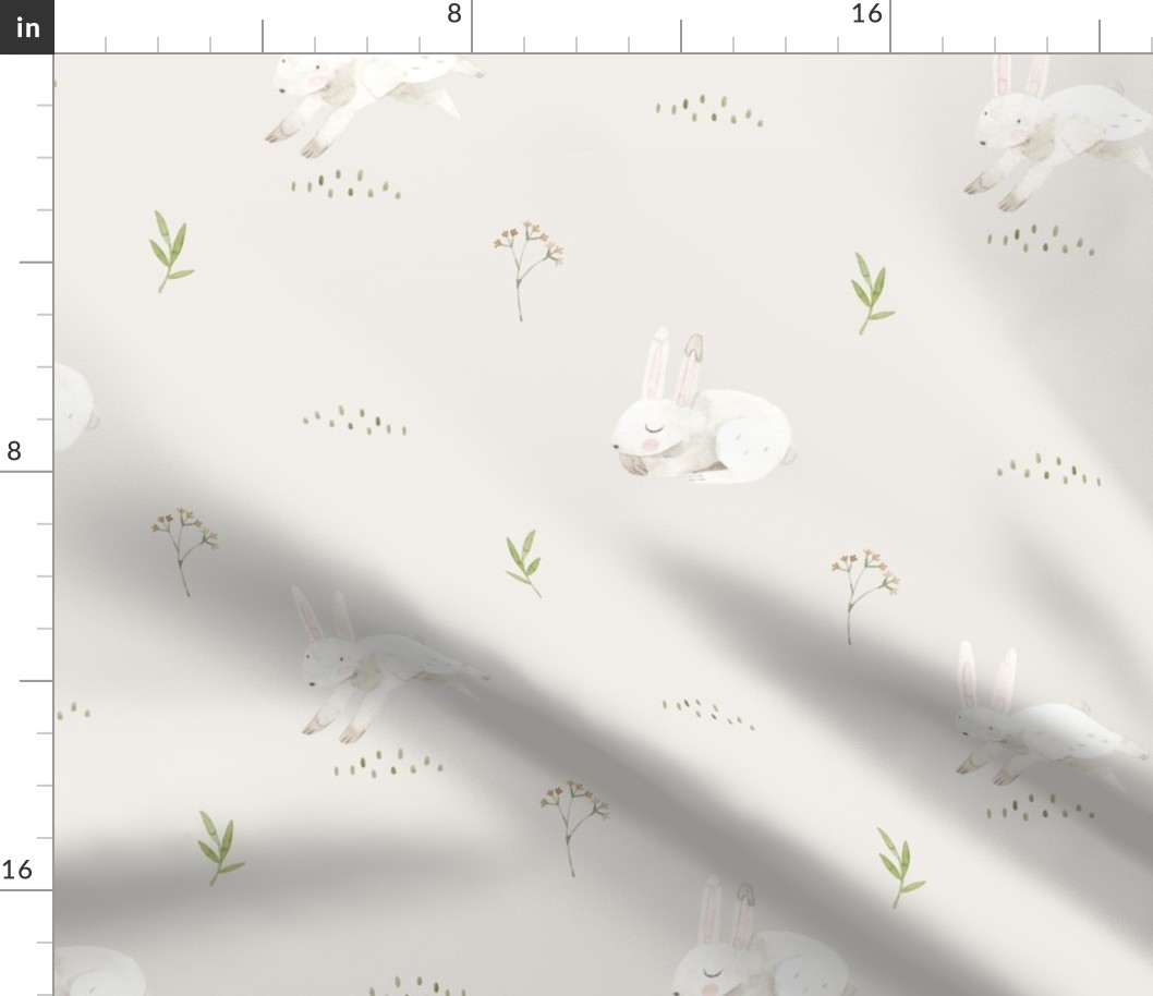 Bunny, Neutral Baby Nursery (bisque-4)