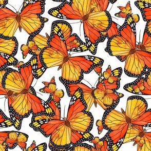 Monarch Butterflies pattern 2