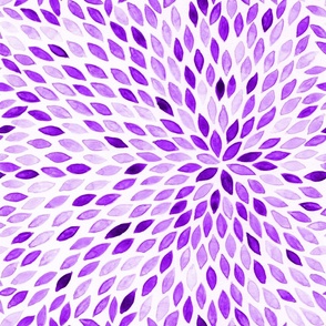 Watercolor Petals - Purple