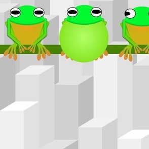 Frogs Atop a Skyscraper