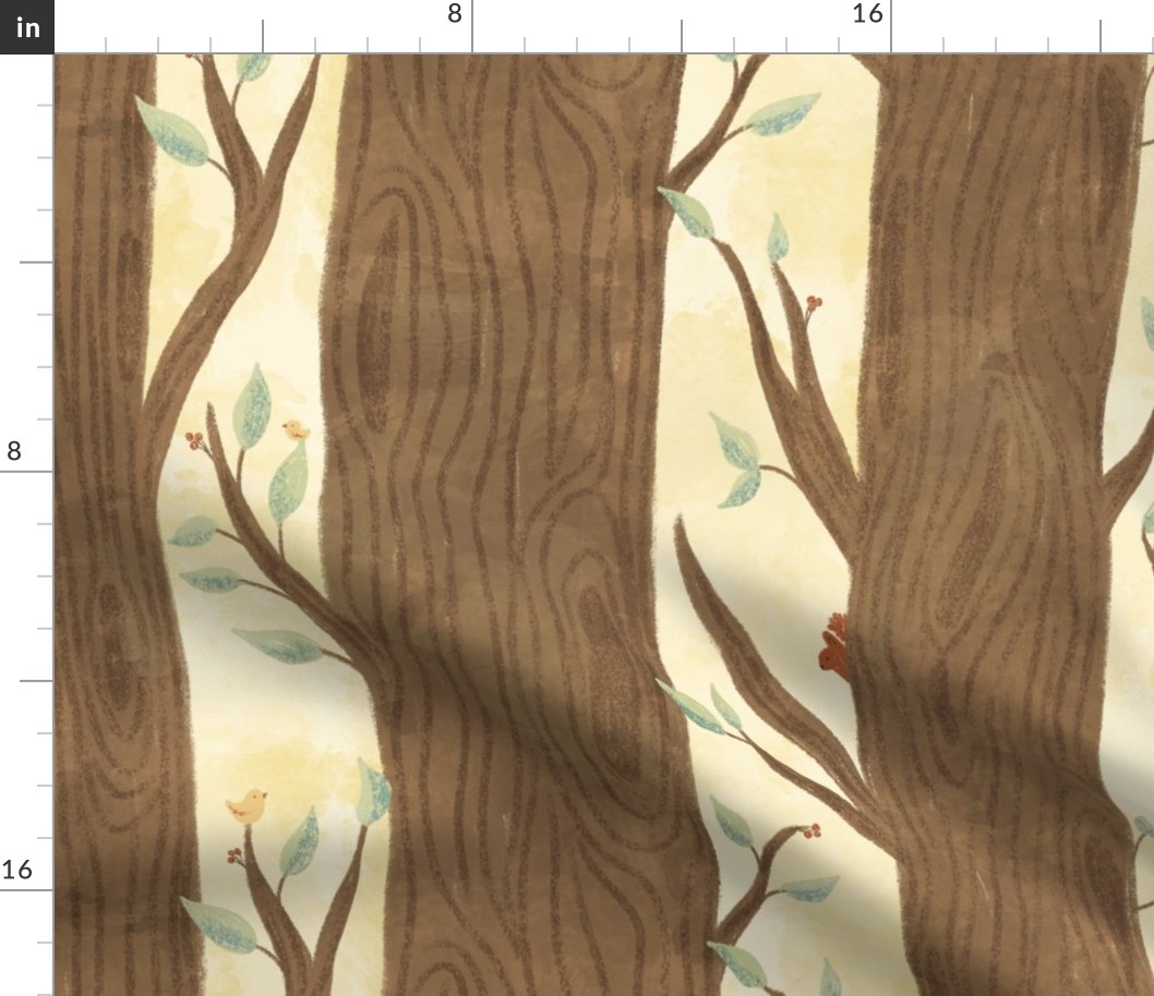 Storybook Forest | LG Scale | Light Yellow, Brown, Green