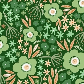 floral fun green normal scale