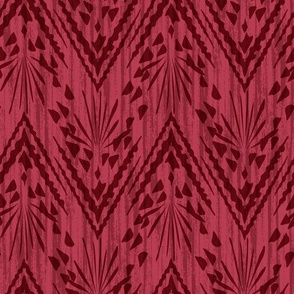 Mountain peak in ruby red. Large scale