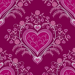 Hearts Abloom Valentine's Day Fabric
