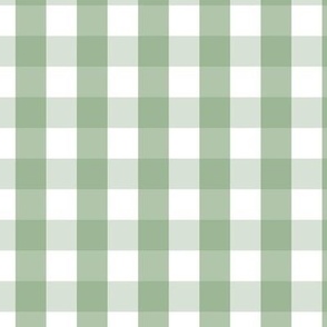 Moss Green Gingham Plaid