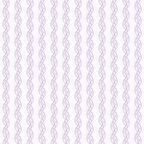 Speckled rain chain in lavender and white. Small scale