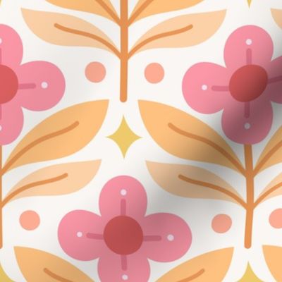 bright vintage floral pattern