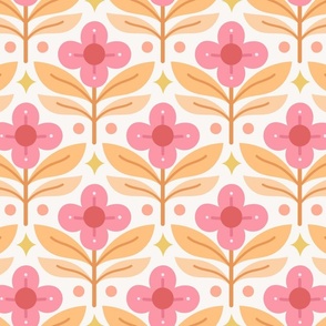 bright vintage floral pattern