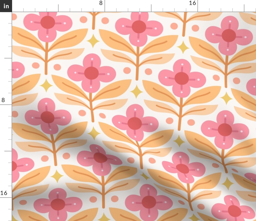 bright vintage floral pattern