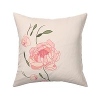 vintage peonies minimal