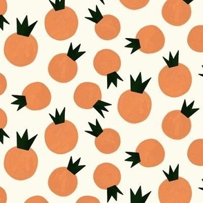 Summer Berries: Colorful Red Orange Fruit Punch Pattern with Acrylic Texture