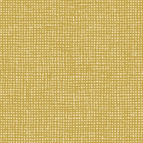 Medium // Golden mustard yellow crosshatch burlap woven texture