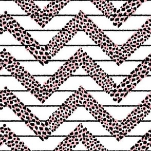 Animal Spots Chevron Striped Pattern