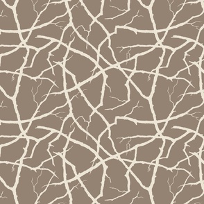 Twigs &Branches, 12x8" brown and cream