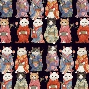 kimono kitties - SHIKKOKU