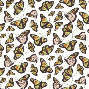 Monarch butterflies_green