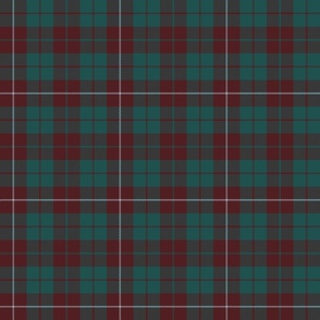 plaid teal brown